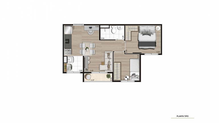Imagem Apartamento com 2 Quartos à Venda, 39 m² em Água Branca - São Paulo