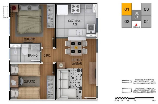 Imagem Apartamento com 2 Quartos à Venda, 39 m² em Vila Nova Aliança - Jacareí Imagem Apartamento com 2 Quartos à Venda, 39 m² em Vila Nova Aliança - Jacareí