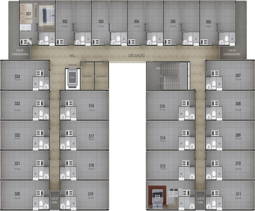 Imagem Apartamento com 1 Quarto à Venda, 19 m² em Praia do Cupe - Ipojuca
