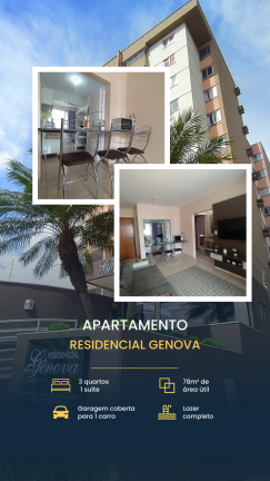Imagem Apartamento com 3 Quartos à Venda, 78 m²em Vila Brasília - Aparecida de Goiânia