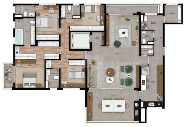 Imagem Apartamento com 4 Quartos à Venda, em Vila Gilda - Santo André Imagem Apartamento com 4 Quartos à Venda, em Vila Gilda - Santo André