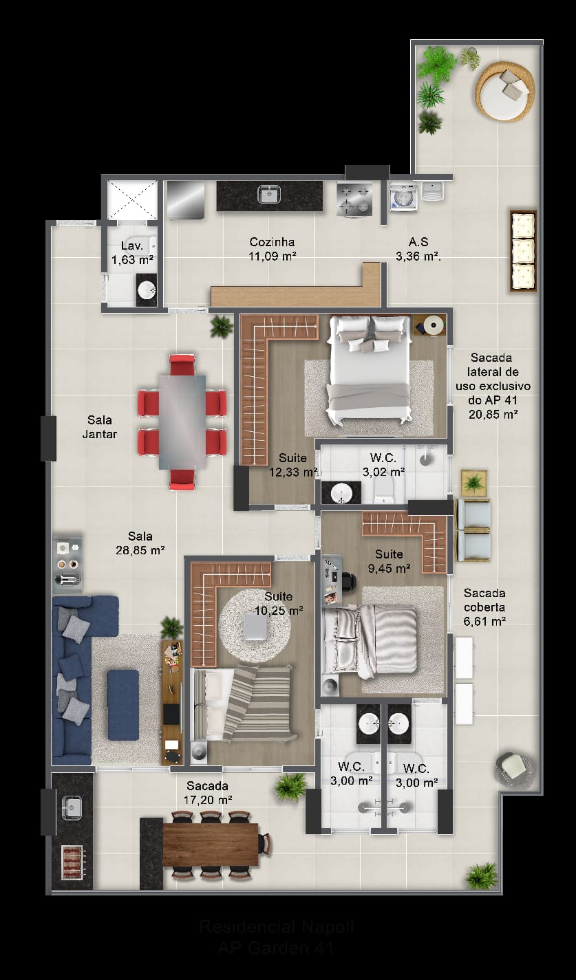 Imagem Apartamento com 3 Quartos à Venda, 121 m²em Guilhermina - Praia Grande Imagem Apartamento com 3 Quartos à Venda, 121 m²em Guilhermina - Praia Grande
