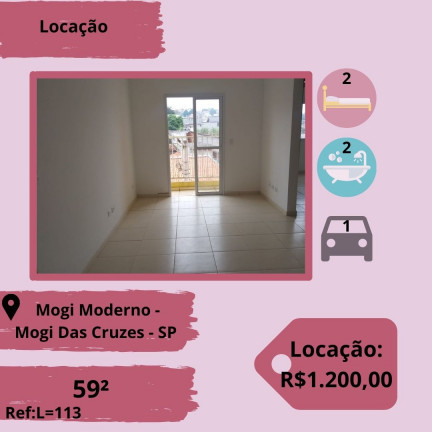 Imagem Apartamento com 2 Quartos para Alugar, 59 m² em Mogi Moderno - Mogi das Cruzes Imagem Apartamento com 2 Quartos para Alugar, 59 m² em Mogi Moderno - Mogi das Cruzes
