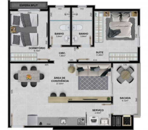 Imagem Apartamento com 3 Quartos à Venda, 87 m² em Brasília - Criciúma Imagem Apartamento com 3 Quartos à Venda, 87 m² em Brasília - Criciúma