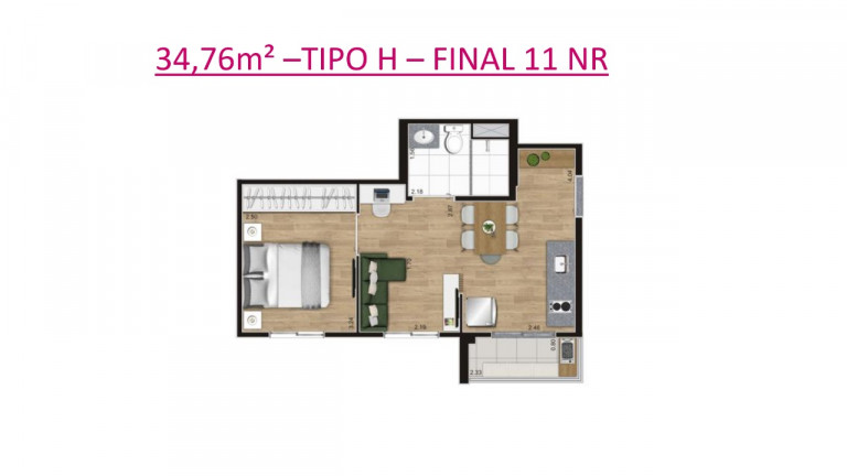 Imagem Studio com 2 Quartos à Venda, 43 m² em Belenzinho - São Paulo Imagem Studio com 2 Quartos à Venda, 43 m² em Belenzinho - São Paulo