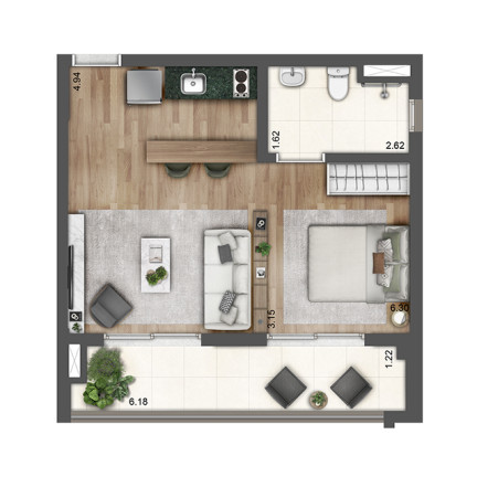Imagem Apartamento com 1 Quarto à Venda, em Chácara Inglesa - São Paulo Imagem Apartamento com 1 Quarto à Venda, em Chácara Inglesa - São Paulo