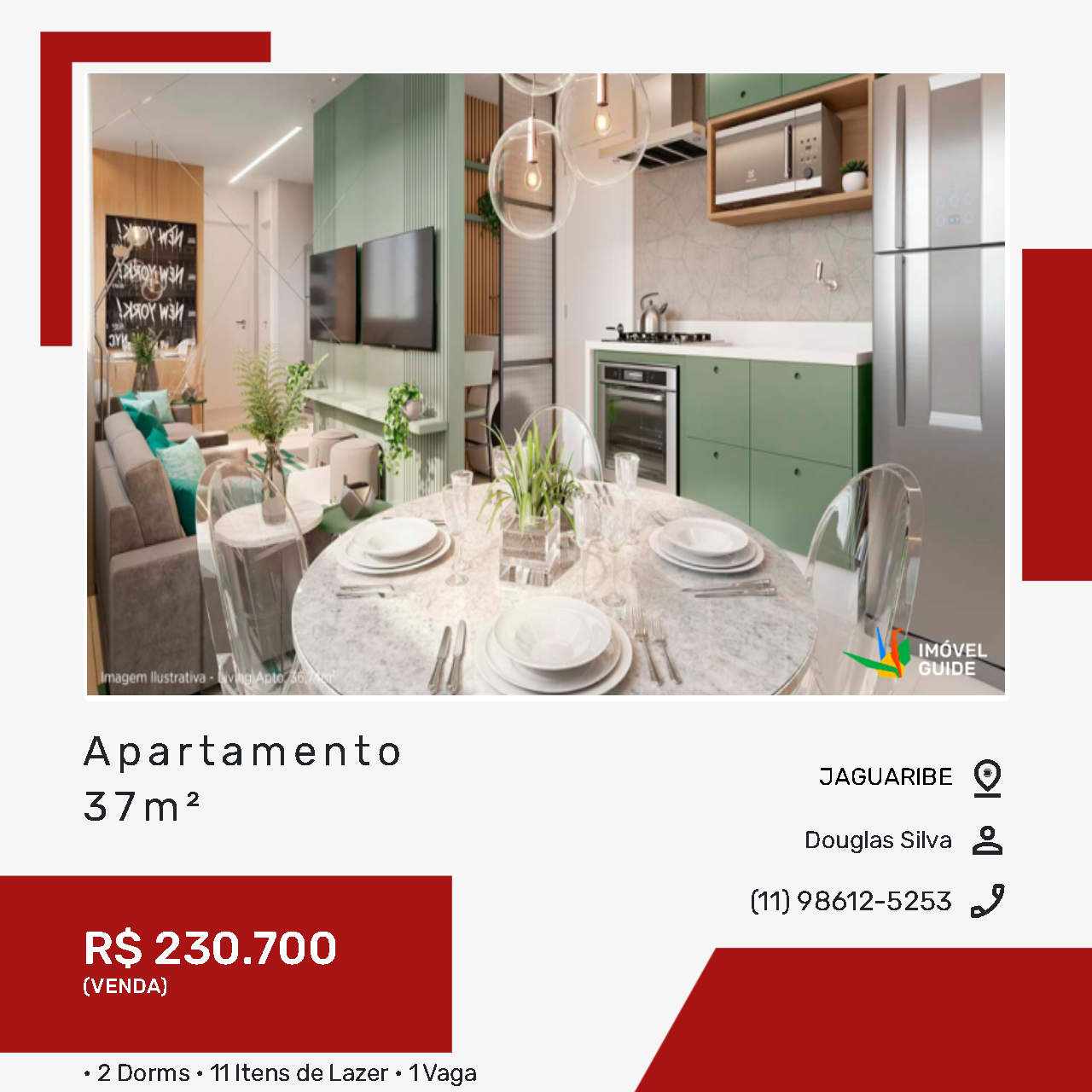 Imagem Apartamento com 2 Quartos à Venda, 40 m² em Jaguaribe - Osasco