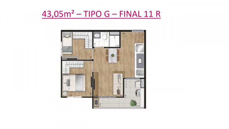 Imagem Studio com 2 Quartos à Venda, 43 m² em Belenzinho - São Paulo Imagem Studio com 2 Quartos à Venda, 43 m² em Belenzinho - São Paulo