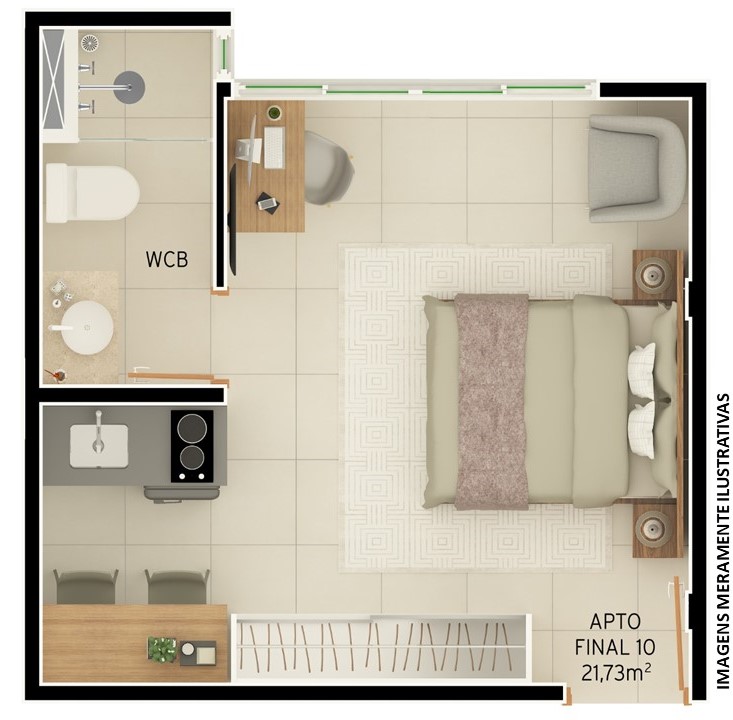 Imagem Loft com 1 Quarto à Venda, 19 m²em Intermares - Cabedelo