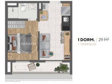 Imagem Apartamento com 1 Quarto à Venda, 29 m² em Pinheiros - São Paulo Imagem Apartamento com 1 Quarto à Venda, 29 m² em Pinheiros - São Paulo