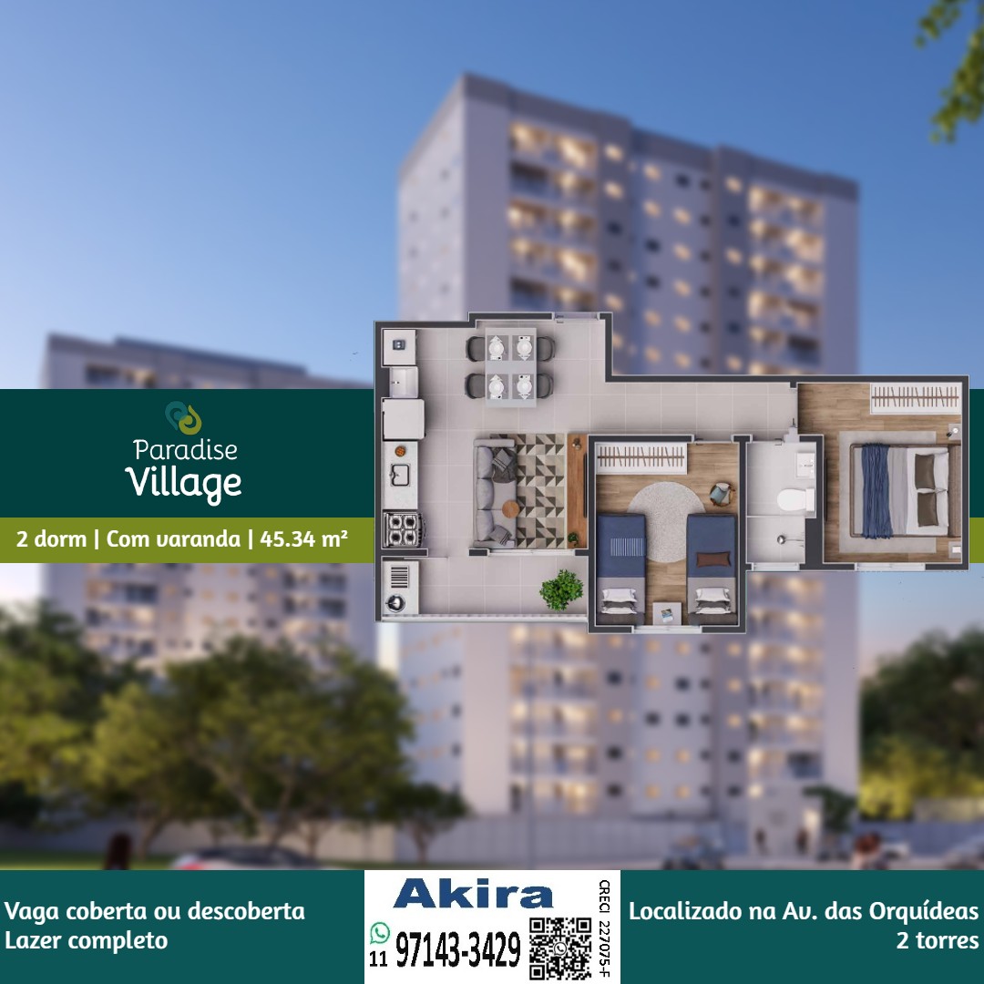 Imagem Apartamento com 2 Quartos à Venda, 45 m² em Parque dos Lagos - Mogi das Cruzes Imagem Apartamento com 2 Quartos à Venda, 45 m² em Parque dos Lagos - Mogi das Cruzes