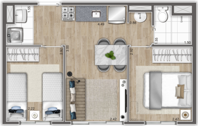 Imagem Apartamento com 3 Quartos à Venda, 49 m² em Planalto Paulista - São Paulo Imagem Apartamento com 3 Quartos à Venda, 49 m² em Planalto Paulista - São Paulo
