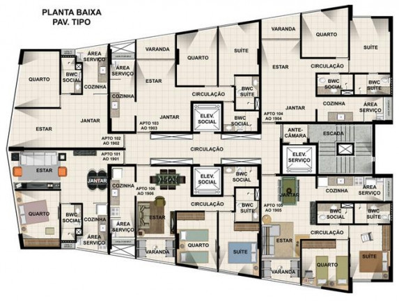 Imagem Apartamento com 1 Quarto à Venda, 40 m² em Barra de Jangada - Jaboatão dos Guararapes