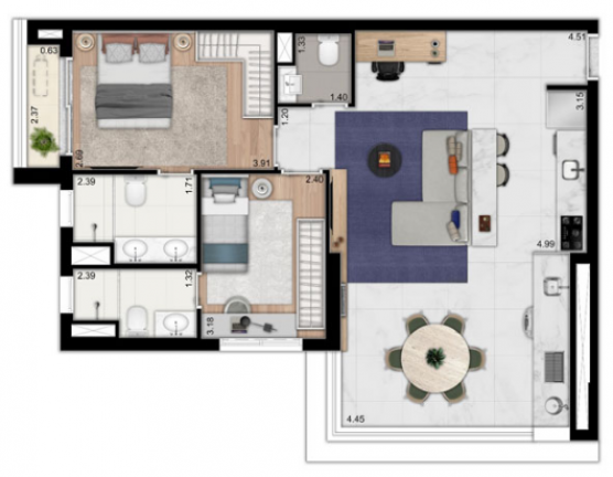 Imagem Apartamento com 3 Quartos à Venda, 131 m² em Santo Amaro - São Paulo