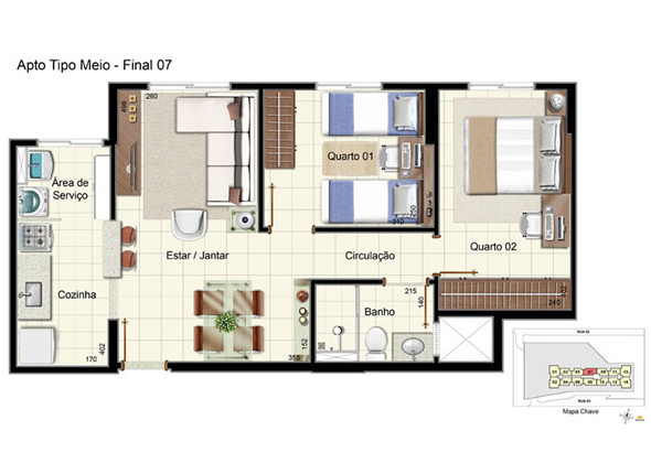 Imagem Apartamento com 2 Quartos à Venda, 52 m²em Samambaia Sul (Samambaia) - Brasília Imagem Apartamento com 2 Quartos à Venda, 52 m²em Samambaia Sul (Samambaia) - Brasília