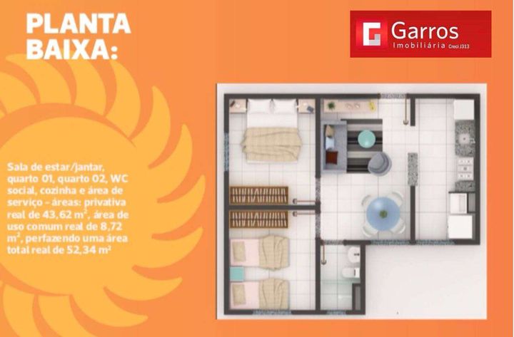 Imagem Casa de Condomínio com 2 Quartos à Venda, 43 m² em São José De Ribamar