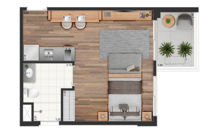 Imagem Studio à Venda, 31 m² em Penha de França - São Paulo