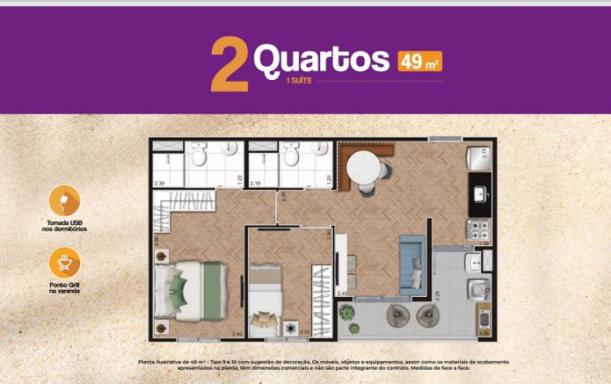 Imagem Apartamento com 3 Quartos à Venda, 60 m² em Vila Vermelha - São Paulo