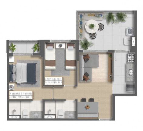 Imagem Apartamento com 2 Quartos à Venda, em Vila Mascote - São Paulo Imagem Apartamento com 2 Quartos à Venda, em Vila Mascote - São Paulo