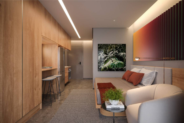 Imagem Studio com 1 Quarto à Venda ou Temporada, 28 m²em Brooklin Novo - São Paulo