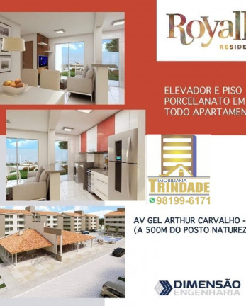 Imagem Apartamento com 2 Quartos à Venda, 55 m² em Turu - São Luís Imagem Apartamento com 2 Quartos à Venda, 55 m² em Turu - São Luís