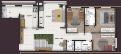 Imagem Apartamento com 3 Quartos à Venda, 64 m² em Centro - Diadema Imagem Apartamento com 3 Quartos à Venda, 64 m² em Centro - Diadema