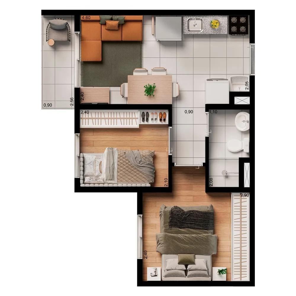 Imagem Apartamento com 2 Quartos à Venda, 34 m² em Vila Firmiano Pinto - São Paulo Imagem Apartamento com 2 Quartos à Venda, 34 m² em Vila Firmiano Pinto - São Paulo