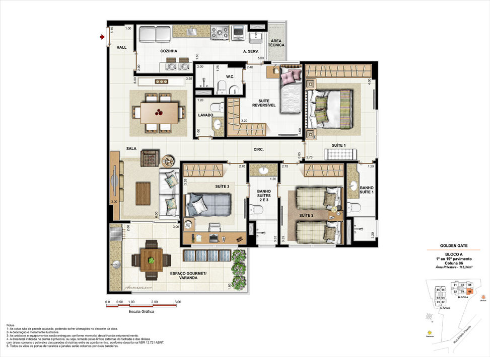 Imagem Apartamento com 3 Quartos à Venda, 77 m²em Jacarepaguá - Rio de Janeiro