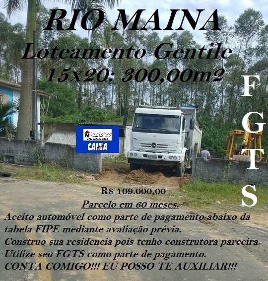 Terreno em Condomínio à Venda, 300 m²em Rio Maina - Criciúma