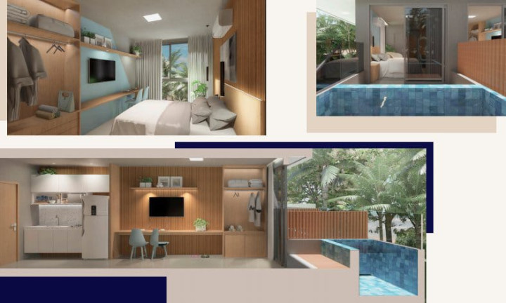 Imagem Apartamento com 1 Quarto à Venda, 21 m² em Porto de Galinhas - Ipojuca