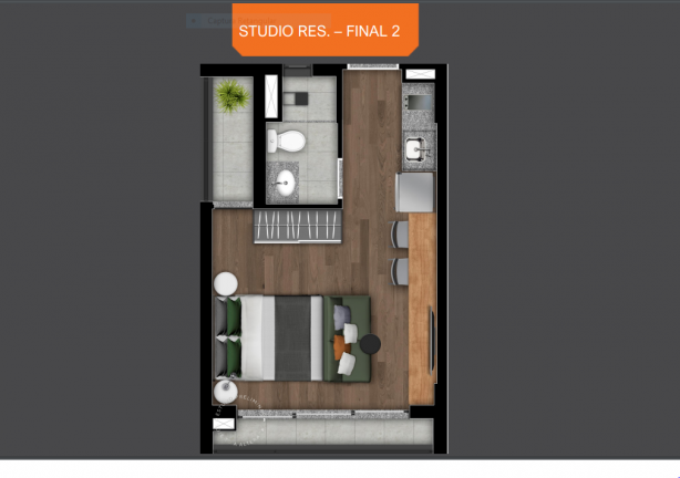 Imagem Studio com 1 Quarto à Venda, 22 m² em Perdizes - São Paulo