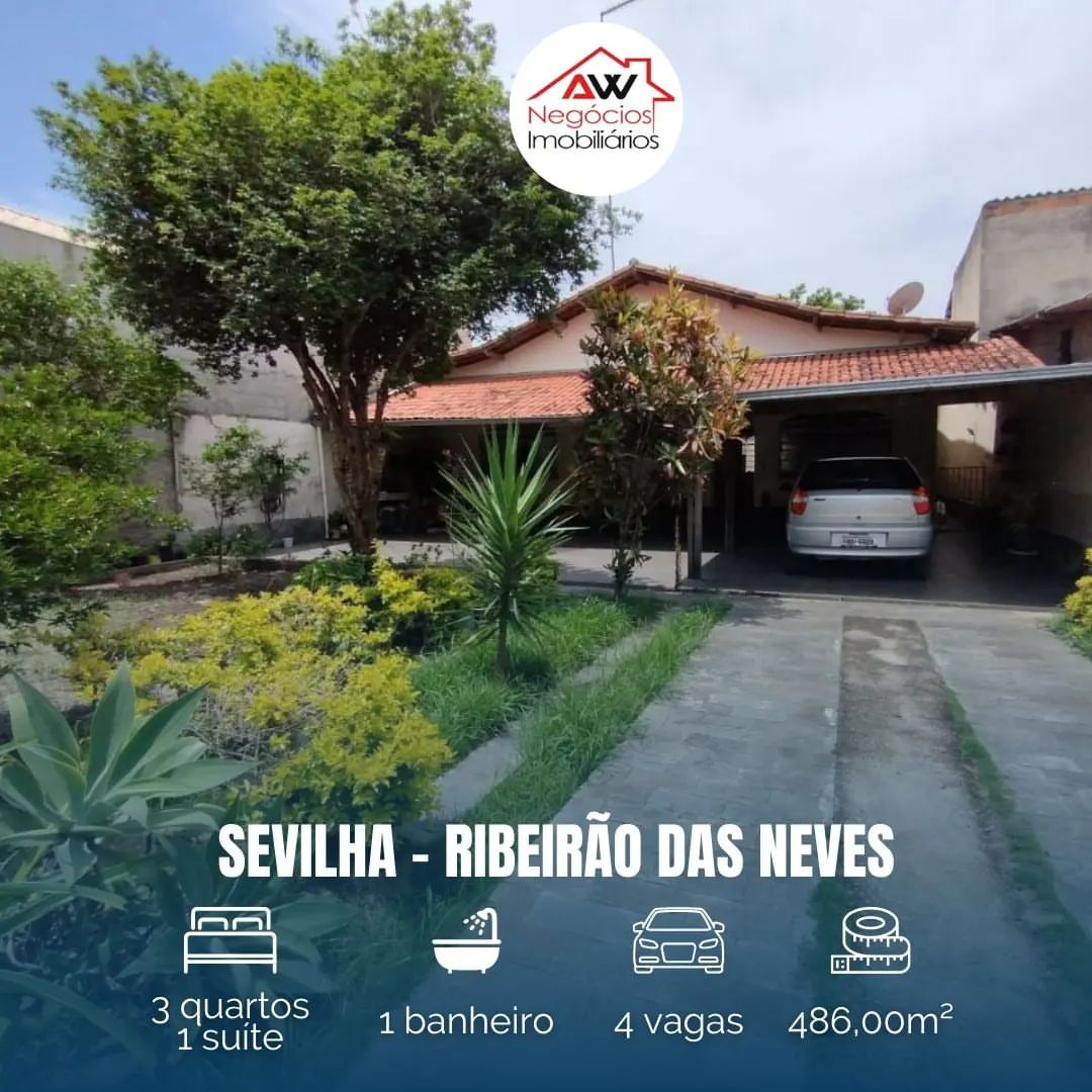 Casa com 3 Quartos à Venda, 486 m²em Sevilha (2ª Seção) - Ribeirão das Neves