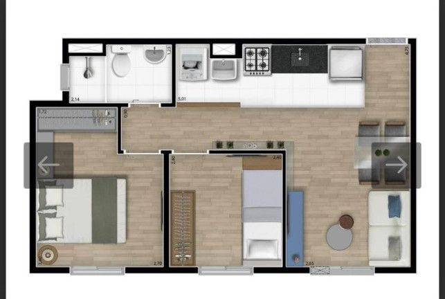 Imagem Apartamento com 2 Quartos à Venda,  em Parque Esmeralda - São Paulo