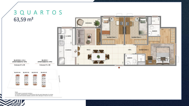 Imagem Apartamento com 3 Quartos à Venda, 63 m² em Cachambi - Rio de Janeiro Imagem Apartamento com 3 Quartos à Venda, 63 m² em Cachambi - Rio de Janeiro
