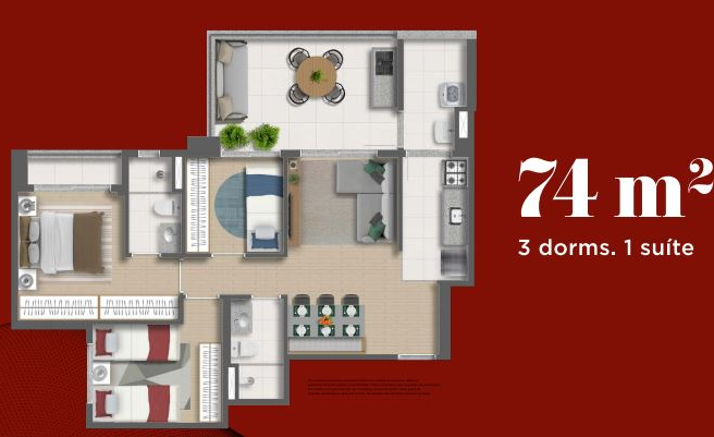 Imagem Apartamento com 2 Quartos à Venda, 74 m² em Vila Mascote - São Paulo Imagem Apartamento com 2 Quartos à Venda, 74 m² em Vila Mascote - São Paulo