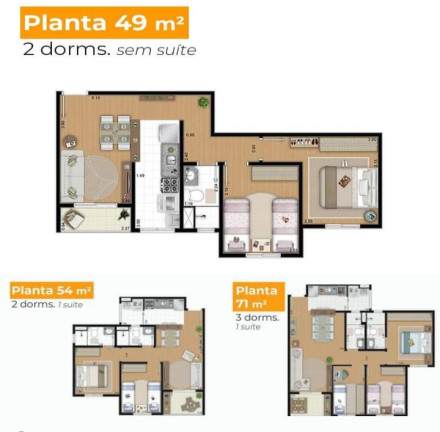 Imagem Apartamento com 2 Quartos à Venda, 49 m² em Vila Nambi - Jundiaí