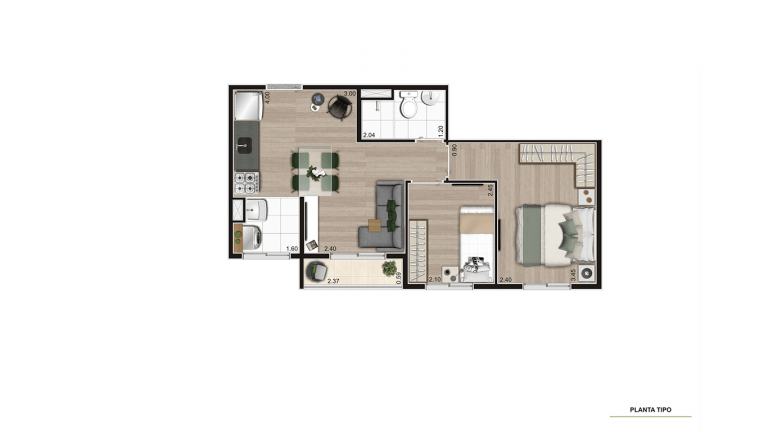 Imagem Apartamento com 2 Quartos à Venda, 39 m² em Água Branca - São Paulo