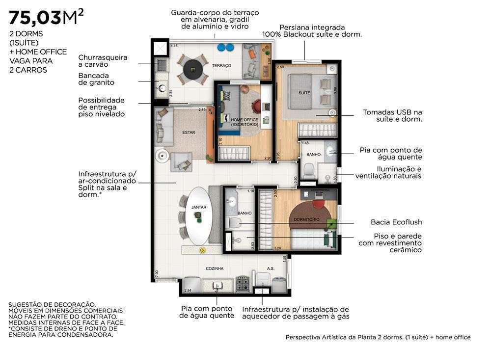Imagem Apartamento com 3 Quartos à Venda, 75 m²em Centro - São Bernardo do Campo
