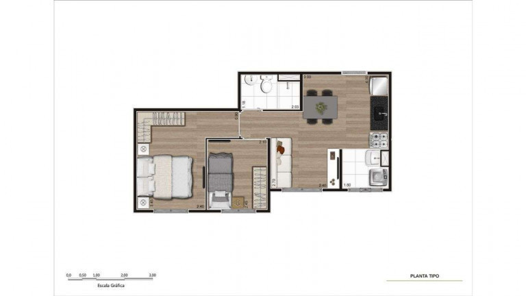 Imagem Apartamento com 2 Quartos à Venda, 35 m² em Paraisópolis - São Paulo