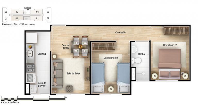 Imagem Apartamento com 2 Quartos à Venda, 42 m² em Jardim São Savério - São Paulo