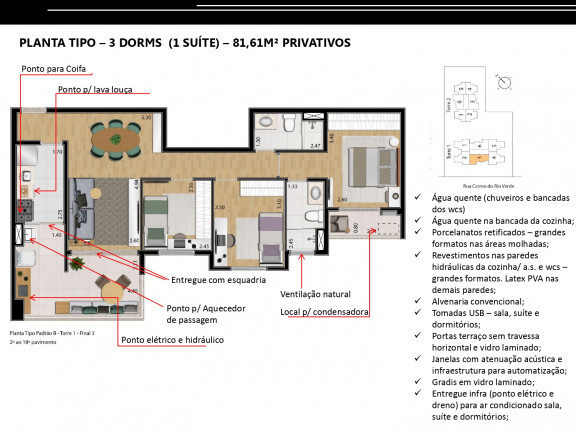 Imagem Apartamento com 2 Quartos à Venda, 61 m² em Jardim Caravelas - São Paulo
