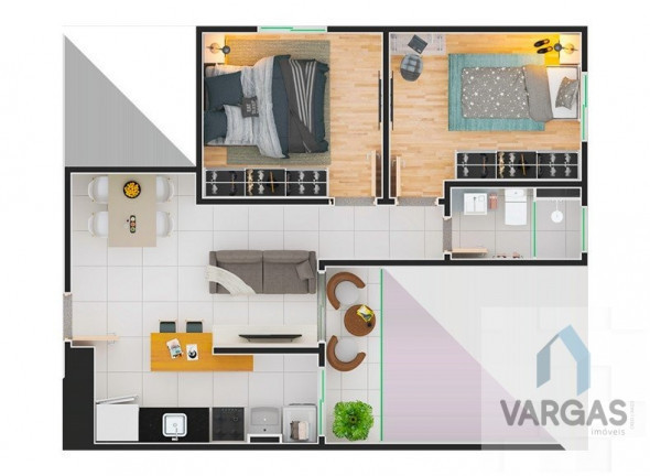 Imagem Apartamento com 2 Quartos à Venda,  em Vila Oliveira - Mogi das Cruzes