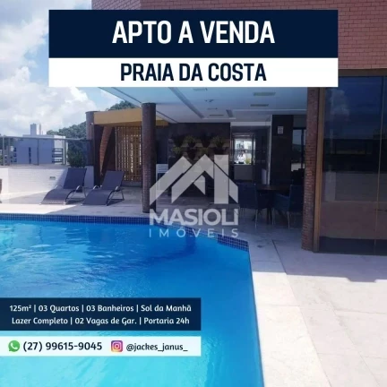 Imagem Apartamento com 3 Quartos à Venda, 125 m² em Praia da Costa - Vila Velha Imagem Apartamento com 3 Quartos à Venda, 125 m² em Praia da Costa - Vila Velha