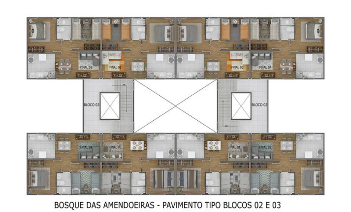 Imagem Apartamento com 2 Quartos à Venda, 42 m² em Amendoeira - São Gonçalo