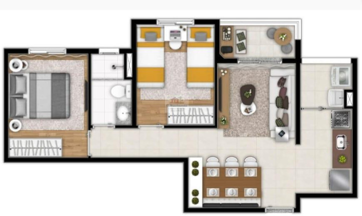 Imagem Apartamento com 2 Quartos à Venda, 49 m² em Pirituba - São Paulo