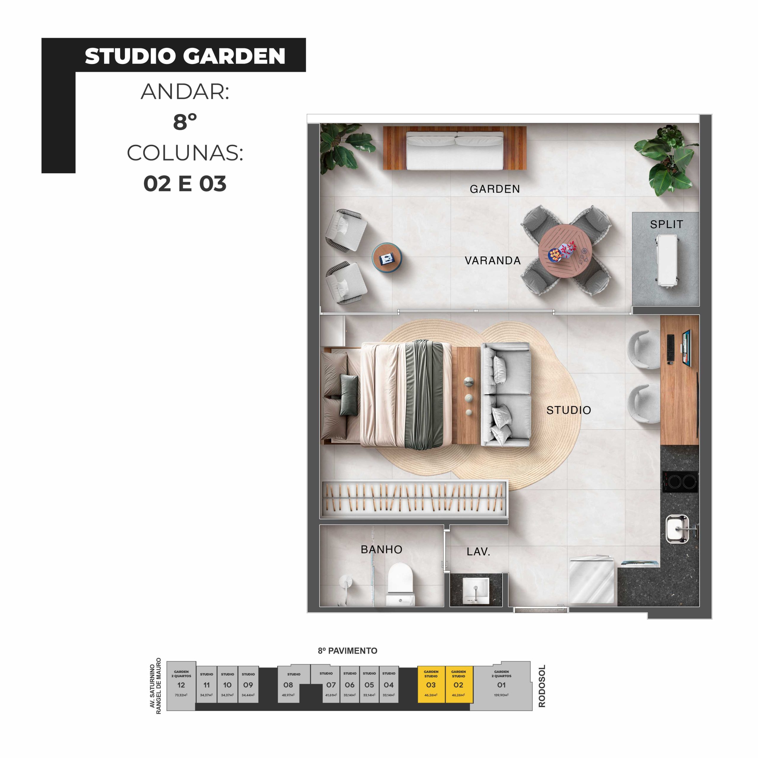 Imagem Studio com 1 Quarto à Venda, 28 m² em Praia de Itaparica - Vila Velha