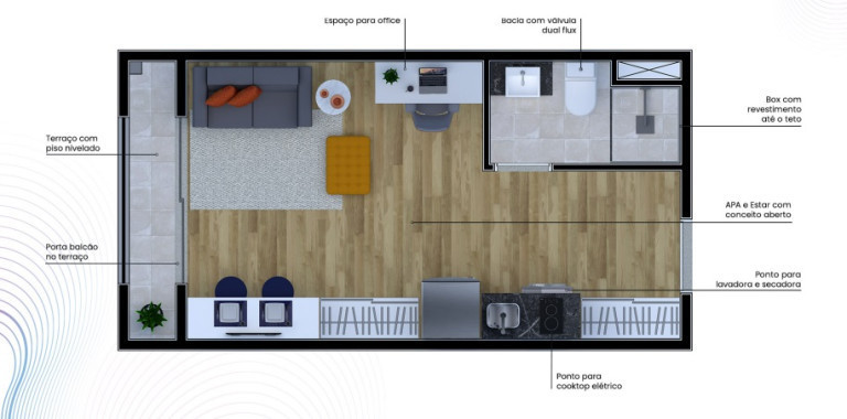 Imagem Apartamento com 1 Quarto à Venda, em Brooklin Paulista - São Paulo Imagem Apartamento com 1 Quarto à Venda, em Brooklin Paulista - São Paulo