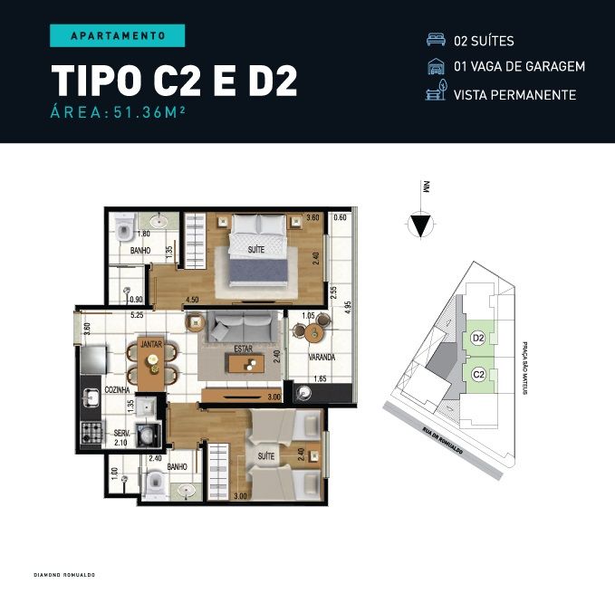 Imagem Apartamento com 2 Quartos à Venda, 57 m² em São Mateus - Juiz de Fora Imagem Apartamento com 2 Quartos à Venda, 57 m² em São Mateus - Juiz de Fora