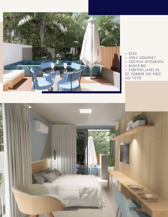Imagem Apartamento com 1 Quarto à Venda, 21 m² em Porto de Galinhas - Ipojuca