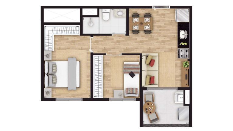 Imagem Apartamento com 2 Quartos à Venda, 39 m² em Imirim - São Paulo